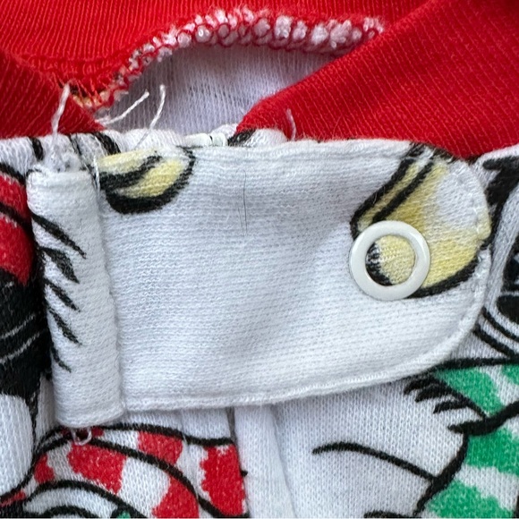 DISNEY Mickey & Minnie Mouse Winter Full-Zip Footed Onesie Red Trim ~ 0-3 mos - Picture 5 of 7